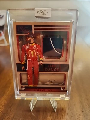 Bubba Wallace [Red] #4 2025 Panini Turn Four NASCAR Hat Dance 05/15  - Image 1 of 3
