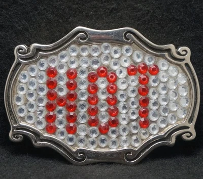 XB07131 MUY COOL VINTAGE AÑOS 70 ****LO ÚLTIMO** MODA HOMBRE HEBILLA DE CINTURÓN TONO PLATEADO Foto 1 de 2