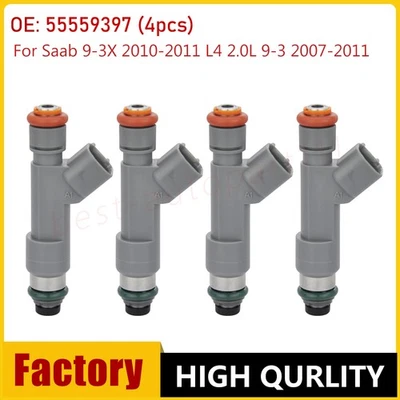 Inyector de combustible 4 piezas para Saab 9-3X 2010-2011 L4 2,0 L 9-3 2007-2011 55559397 Foto 1 de 4