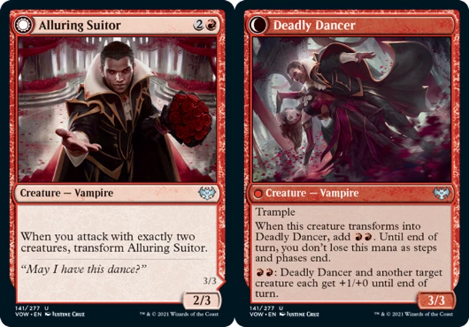 x1 Alluring Suitor // Deadly Dancer - Innistrad: Crimson Vow - NM - MTG - Image 1 of 1