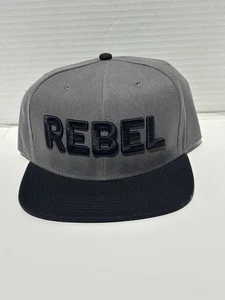 Rebel Goods “Rebel” SnapBack In Gray Adjustable New Authentic Unique - Picture 1 of 4