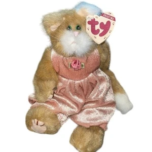 Ty Attic Treasures Peluche Gatito Gorila Gatito Peluche Rosa Guardería 8" - Imagen 1 de 9