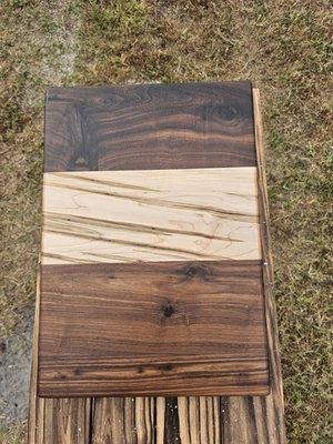 12x18x1.5 Rounded Edge Ambrosia Maple And Walnut Cutting Board - Image 1 of 3