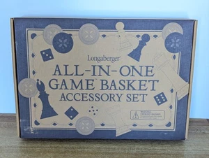 Longaberger All-In-One Spielkorb Zubehör Set Kit 50331 Schach Backgammon Neu in OVP - Bild 1 von 6