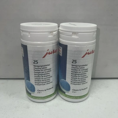 2 XJura 2-Phase Cleaning Tablets for Fully Automatic Coffee Machines, 25 Count - Image 1 of 2