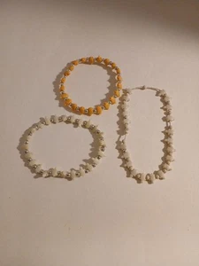 Lot Of 3 Stretch Bracelets Beaded Turtles Animals - Picture 1 of 7
