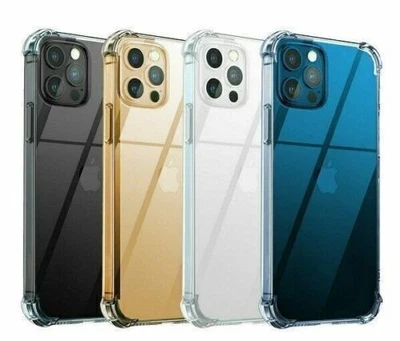 Clear Shockproof Case For iPhone 15 Pro 14 13 12 11 Galaxy A04E A55 Soft Silicon - Image 1 of 4
