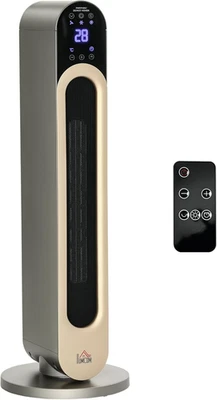 Stufa Elettrica Oscillante a 3 Modalità Di Riscaldamento, Termoventilatore Con T - Immagine 1 di 4