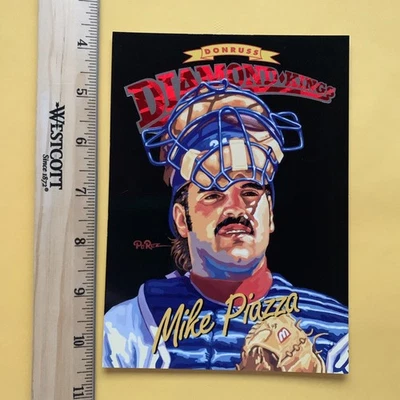 Mike Piazza, 1994 Donruss Super Diamond Kings 5x7 #DK-15, Los Angeles Dodgers Foto 1 de 4