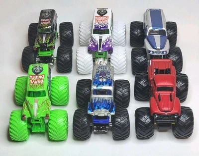 Hot Wheels Monster Truck Grave Digger Son Uva Digger 1/64 Diecast Lote de 6 Foto 1 de 4