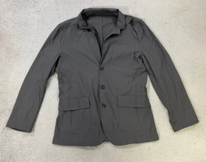 Eddie Bauer Sport Coat Mens 42 Navy Blue Travex Blazer Gorpcore Outdoors Nylon - Picture 1 of 14