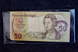 1980 Banco De Portugal 50, Cinquenta Escudos Note - Picture 1 of 2