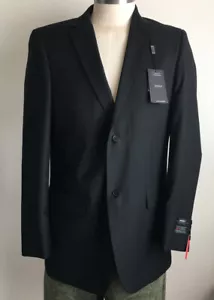 New 42L ANGELO ROSSI MENS 2 BTN SUIT JACKET Color Black Display With Defect - Picture 1 of 7