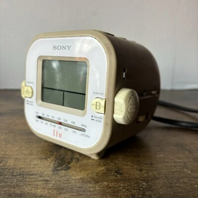 Sony Dream Machine ICF-C180 Digital Alarm Clock AM/FM Radio White Works Tested - Image 1 of 4