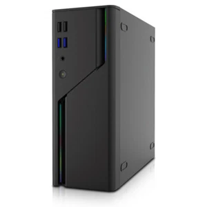 Mini ITX HTPC Computer Cases ARGB Front Panel 4 USB Ports Small Desktop PC Case - Picture 1 of 13