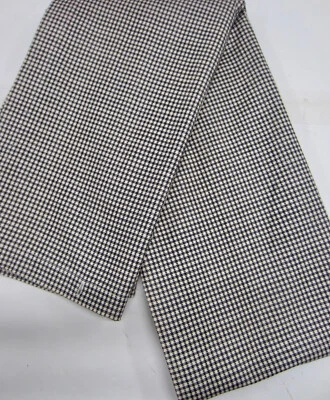 CORTINAS DE CAMPO Negro y Tostado Mini Pata de Gallo Cuadros Algodón Pato CORTINA DE DUCHA Foto 1 de 4