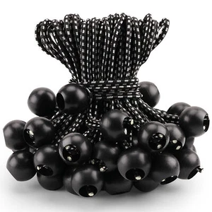 52PC 6" Elastic Ball Bungee Cords Canopy Tarp Tie Downs Straps Durable Portable - Picture 1 of 10