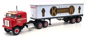 1st First Gear 1/34 Scale 19-1772 - Kenworth Tractor Trailer Truck - Red - Foto 1 di 7