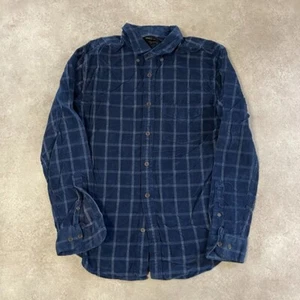 Banana Republic Corduroy Shirt Mens Medium Slim Cord Button Down Top, Navy - Picture 1 of 11