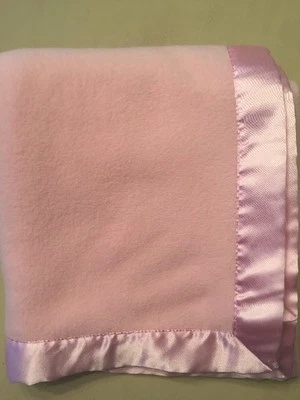 Koala Baby Pink Fleece Replacement Blanket Lovey Satin Edges 30x40 - Image 1 of 4