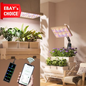 60W Full Spectrum Grow Lights APP Control 8-Level Adjustable Indoor Plants 2x2ft - Picture 1 of 12