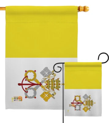 AMERICANA HOME & GARDEN Vatican City Nationality Rome Italy Catholic Church Garden House Yard Flag