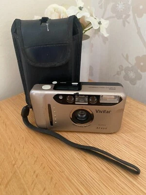Vivitar AF450 Film Compact Camera 28mm Macro Lens Panorama Bm 301 Clone, Clean - Image 1 of 4