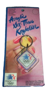 Llavero de los Juegos Olímpicos de Los Ángeles 1984 acrílico estrellas ¡Nuevo en paquete sellado! Vintage - Imagen 1 de 1