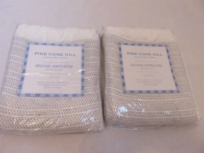 2 fundas Euro Pine Cone Hill Regina Matelasse Foto 1 de 4