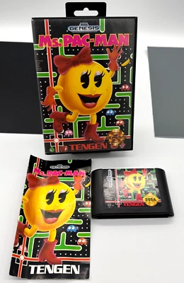Ms Pac-Man Sega Genesis CIB Authentic, Tested, And Working! - Image 1 of 4