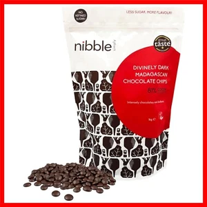 Rich 81% Cocoa Chocolate Chips from Madagascar - Vegan, Delight in Every Bite - Picture 1 of 10