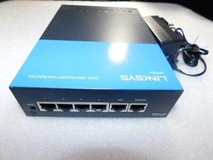 Routeur de sécurité VPN GIGABIT LINKSYS LRT224 DUAL WAN 4 PORTS - Photo 1/7