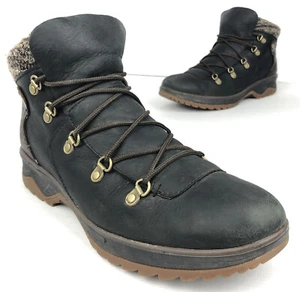 Merrell Eventyr Bluff Women’s Ankle Boots Size 8 Black Brown Leather Waterproof - Picture 1 of 12