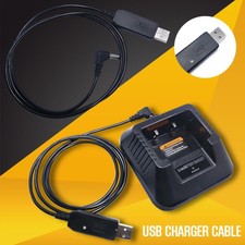 Portable Charger USB Cable For Baofeng UV-5R BF-F8HP Plus Walkie-Talkie Radio