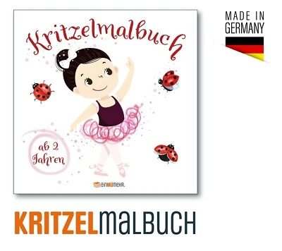 Kritzelmalbuch für Mädchen ab 2 Jahren, Förderung der Kreativität - Bild 1 von 4