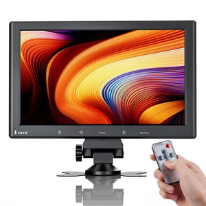 Eyoyo 10 inch Monitor 1024x600 HDMI VGA AV Display with Remote Control & Speaker - Picture 1 of 8
