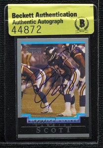 2004 Bowman Darrion Scott #209 BAS Certified BAS Encased Auto Rookie RC