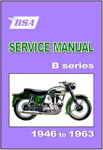 BSA Workshop Manual B31 B32 B33 B34 1947 1955 1956 1957 1958 1959 1960 1961 1962 - Picture 1 of 2