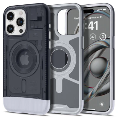 Spigen [Classic C1] (MagFit) Phone Case for Apple iPhone 15 Pro Max / 15 Pro - Image 1 of 3