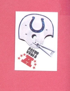 Calcomanía de casco 1983 Kellogg's Baltimore Colts NFL versión trasera en blanco - Imagen 1 de 1