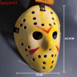 Jason Halloween Mask Voorhees Hockey Horror Killer Mens Adult PVC Mask Cosplay - Picture 1 of 19