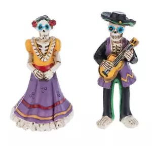 Casa de muñecas miniatura jardín de hadas día de los muertos pareja de 2,25" - compra 3 ahorra $5 - Imagen 1 de 1