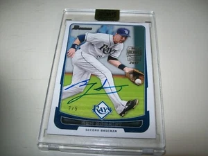 2017 TOPPS ARCHIVES 2012 BEN ZOBRIST AUTOGRAPH SIGNED AUTO #D/5 TAMPA BAY RAYS - Picture 1 of 3