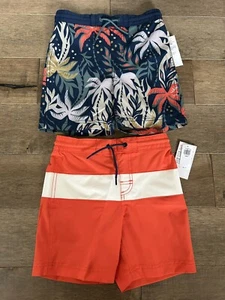 Old Navy Boys Size Small 6/7 (LOT of 2) Swim Shorts NWT - Picture 1 of 5