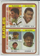 1978 Topps Mike Hogan/Harold Carmichael/Herman Edwards/John Sanders/Lem Burnham