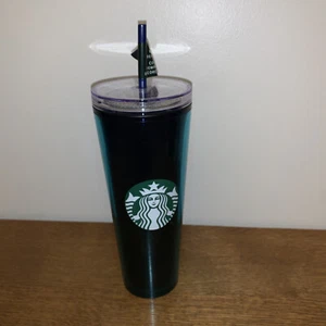 Bicchiere Starbucks 2022 verde tazza decora il tuo coperchio 24 oz paillettes nuovo - Foto 1 di 6