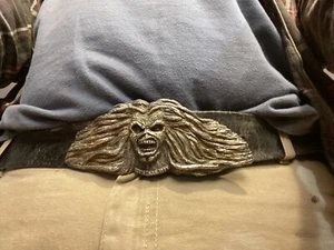 Iron Maiden Belt Buckle By Chris Levatino Silver Bronze - Picture 1 of 5