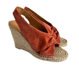 NIB JOIE Womens Kaili Desert Red Espadrilles Size 35 - 5 US DUST BAG Ret $298 - Picture 1 of 10