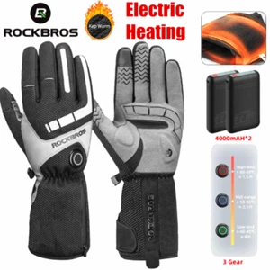 ROCKBROS Winter USB beheizbare Fahrradhandschuhe Skihandschuhe warm Motorradhandschuhe - Bild 1 von 13