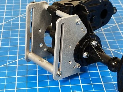 Aluminum Rear Axle Tow Hitch Mount Bracket Kit Tamiya 1/10 Clodbuster Bullhead - Image 1 of 4